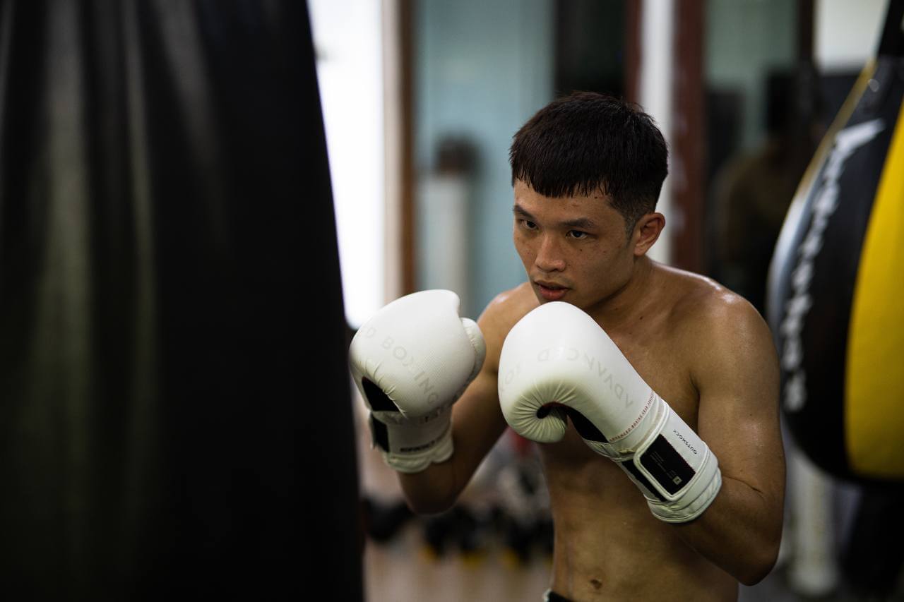 Punching bag area