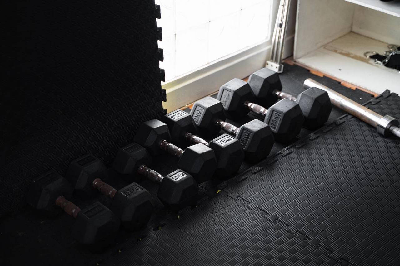 Weight training area